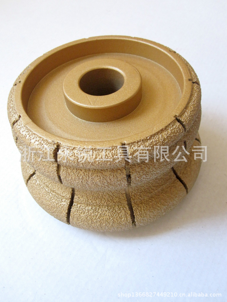 【钎焊金刚石磨轮 石材磨边轮 金刚石磨轮凹凸
