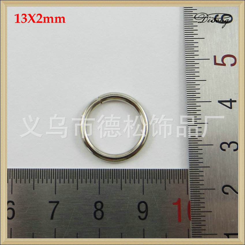 厂家定制供应,13MM*2MM,金属圆环扣