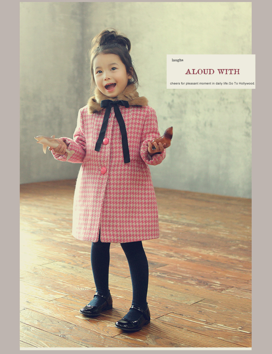 韩国童装女童棉大衣外套 冬款 加厚百搭基本款