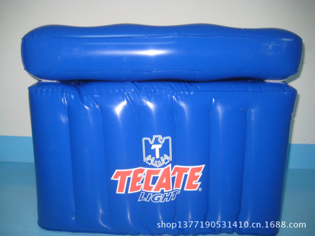 【充气野外野炊冰桶 吹气冰桶 冲气气PVC产品