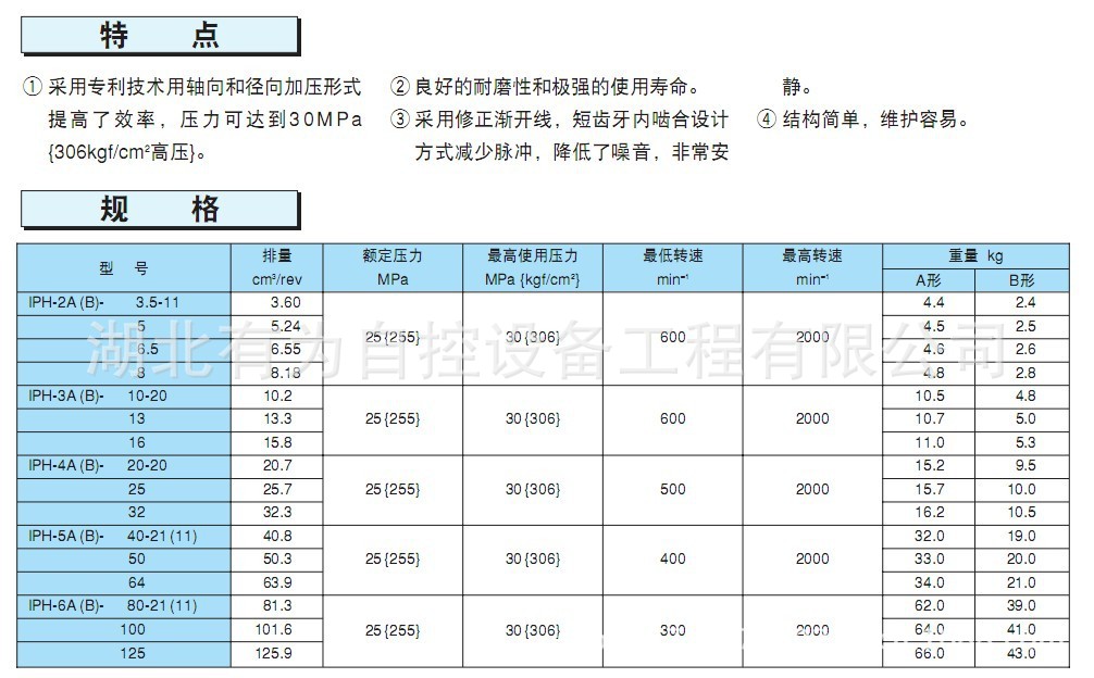 IPH泵特点1