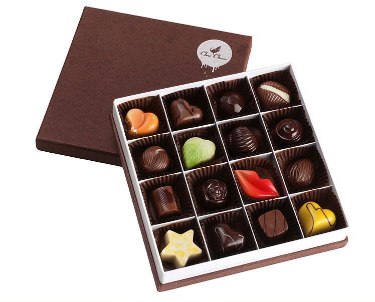 【接受订制 正方形朱古力彩盒 婚庆巧克力礼盒