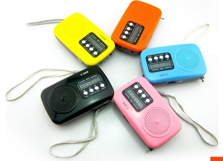 T206 老人插卡小音箱歌曲音箱插卡插USB FM