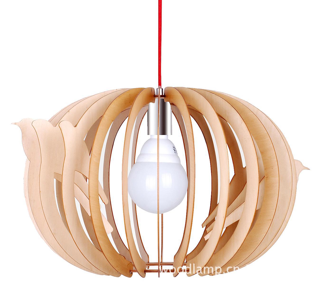 木艺吊灯 纯手工制作