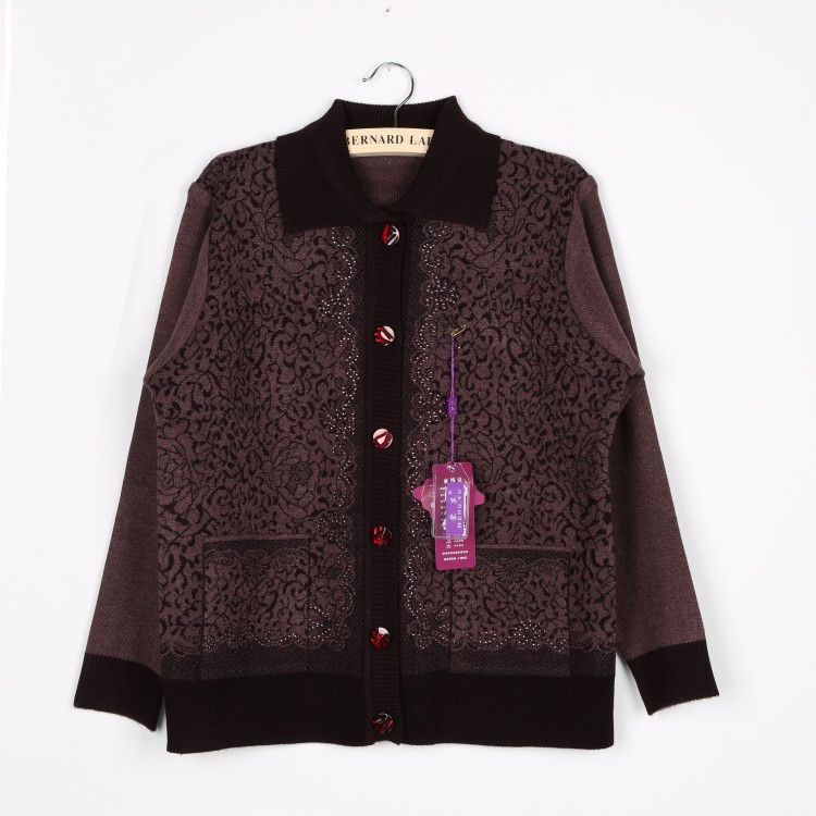 【中老年女装秋装 <em>羊毛开衫</em>外套奶奶装 <em>中老</em>妈