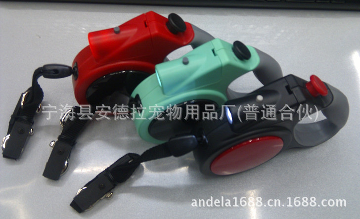 安德拉簡約牽狗器5圓繩三色組合側面2