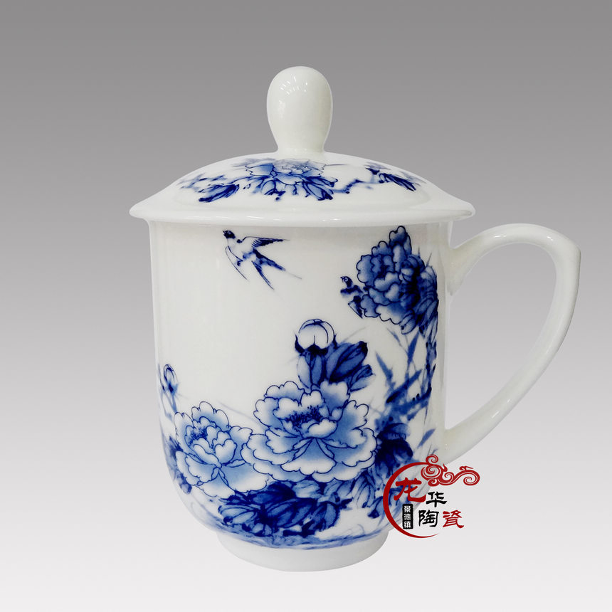 0035、富贵吉祥陶瓷茶杯1—LHCB0035