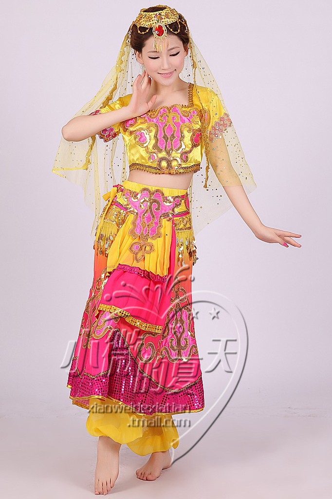 民族风舞台服装 舞蹈服装 演出服装 印度舞服装