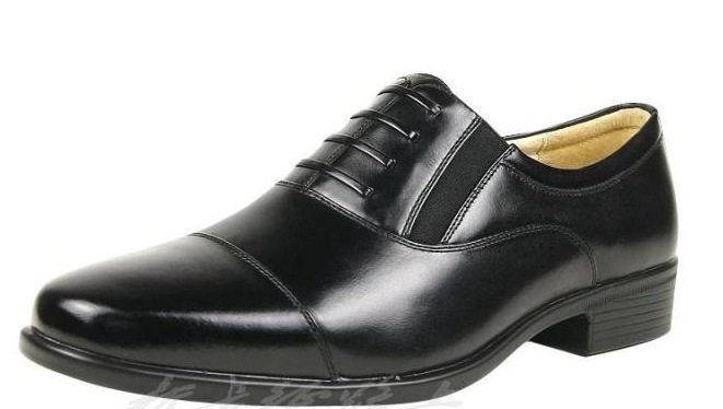 三接头07A校尉常服士官皮鞋部队制式军鞋系带