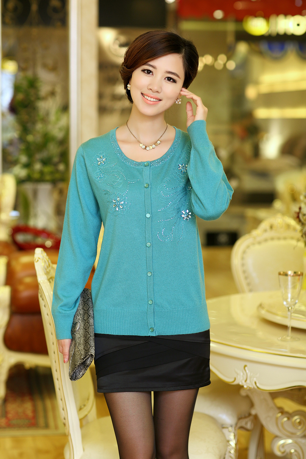 【<em>女针织</em>衫2013<em>秋冬</em>新款外搭<em>开衫</em>哥弟专柜新