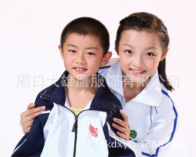 加工定做学校运动服 校服批发 大雄鹰服饰 专业校服厂家