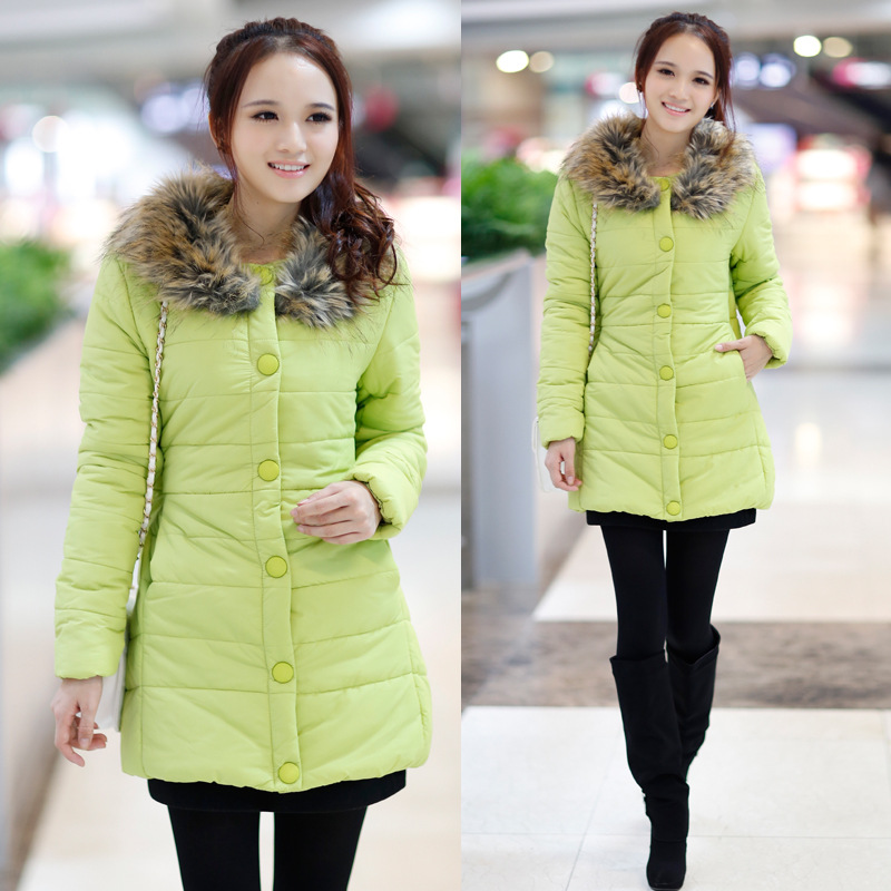 2013秋<em>冬装棉服女中长韩版</em>加厚<em>休闲</em>宽松大码