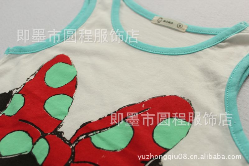 外贸童装批发 2013新款夏款<em>女儿童背心马甲</em>批