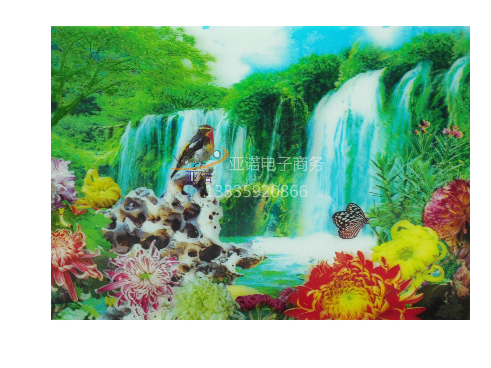 亮丽高清三维3d立体画 立体工艺品画 立体风景画 立体pet光栅画