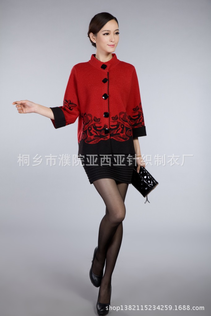 2013秋冬尊贵妈妈装新款羊毛衫