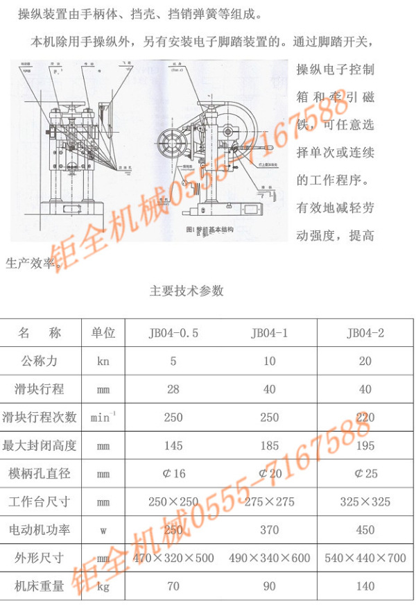 交通运输行业JB04-0.5T1T2T3吨台式冲床压力机山西太原厂家价格
