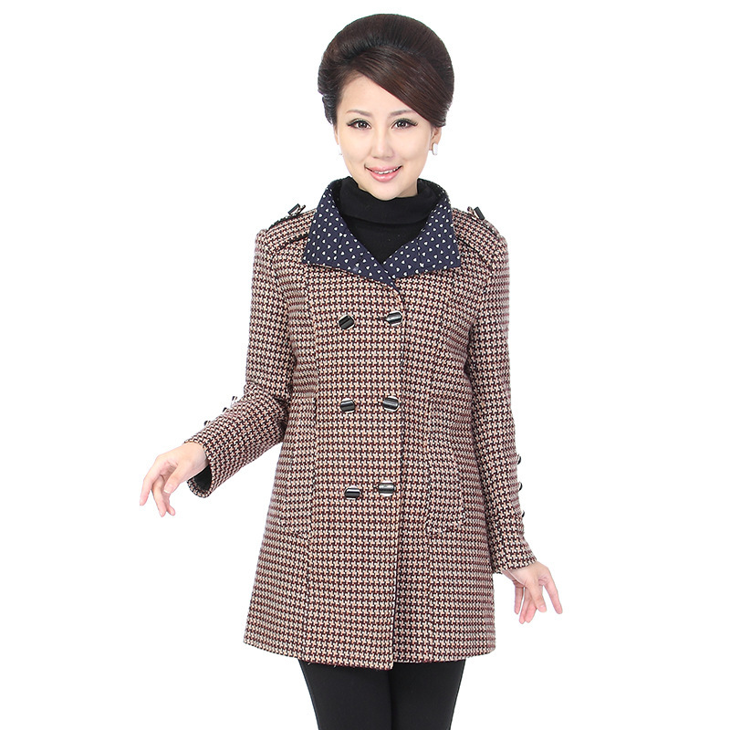 2013中老年知性<em>女装秋冬外套</em>中年<em>夹棉</em>大码妈