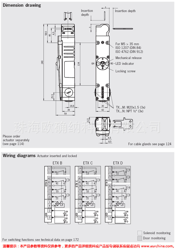 euchner安士能safety switch 安全开关 084310 tp1-538a024m 现货