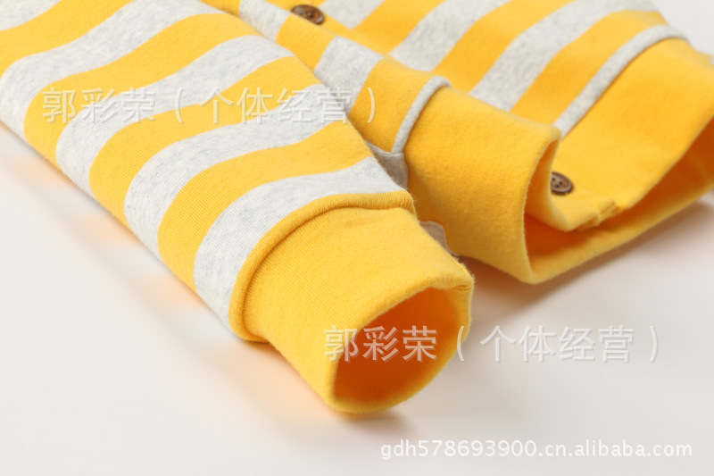 童装 韩版 男中童 条子条纹卡通<em>印花 全棉开衫</em> 