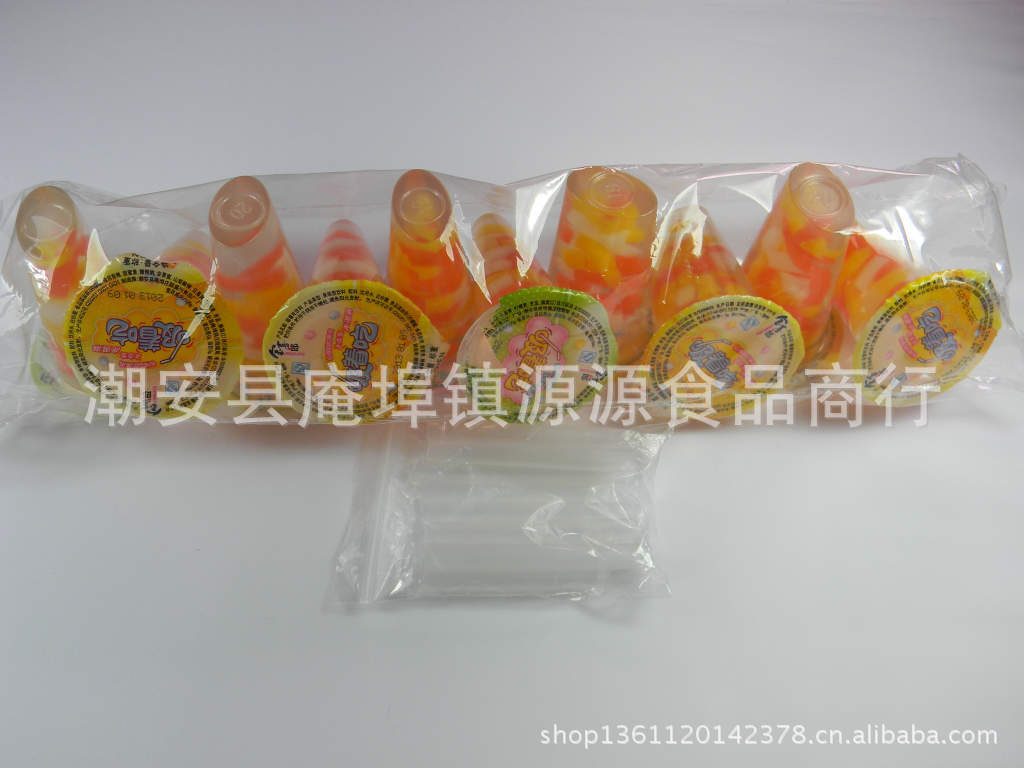 小食品专业批发 24袋装吸着吃果味型果冻图片