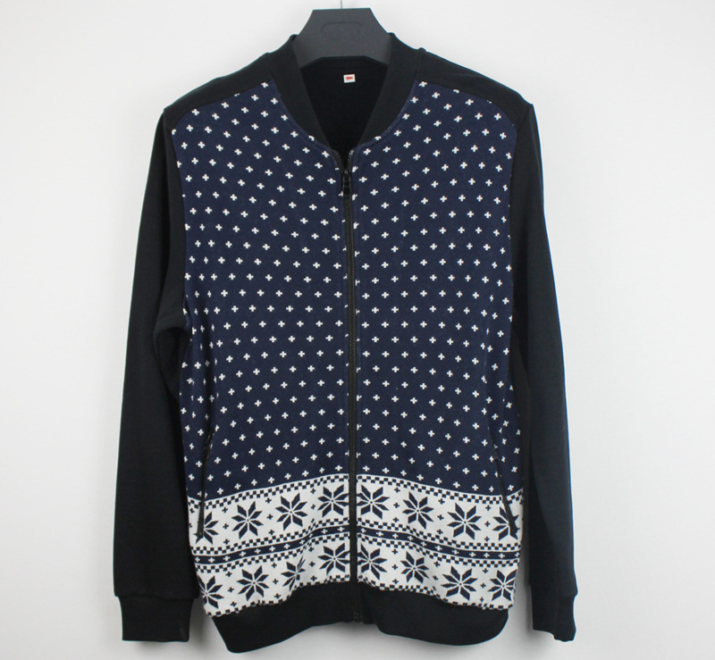 【报喜鸟 圣捷罗 正品男装 <em>针织</em>拉链 <em>提花</em>商务开