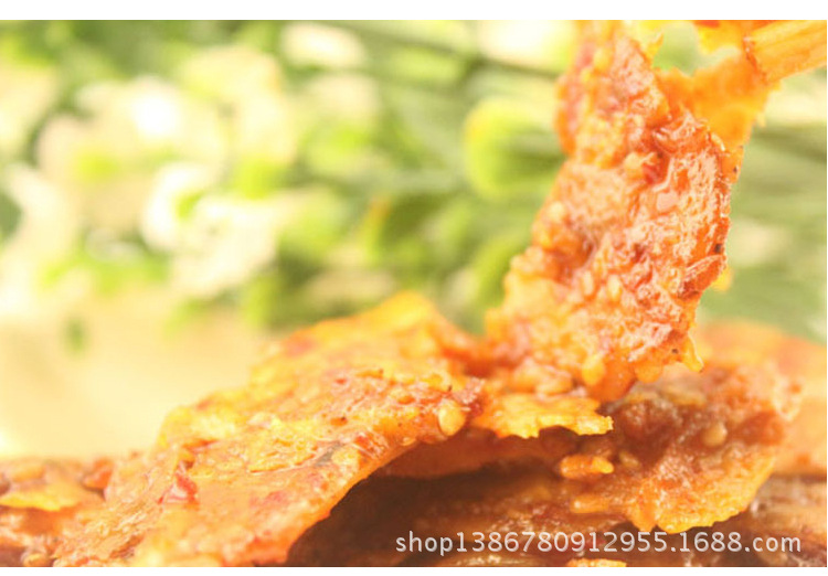 【特产办公室零食品祥隆宫牛板筋香辣味40g 8