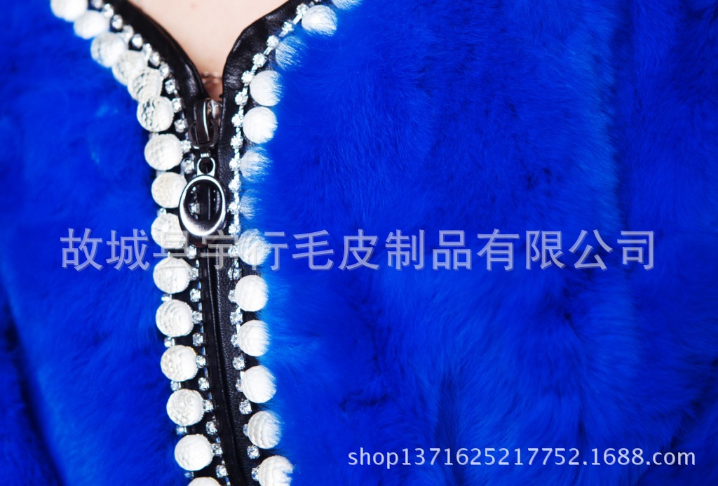 獺兔毛鑲鑽服裝
