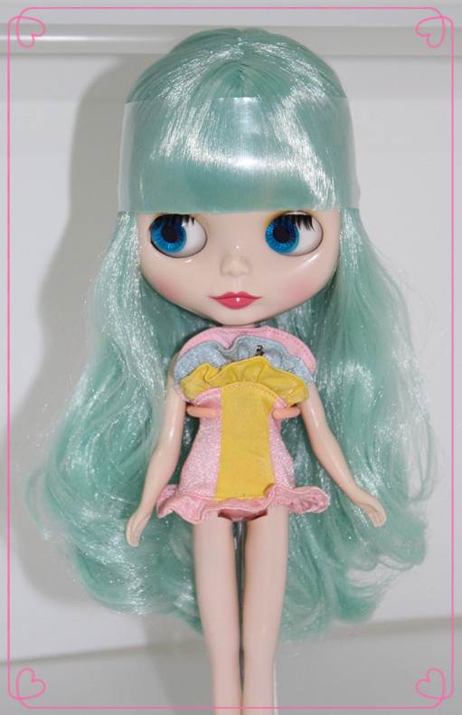 takara blythe 小布娃娃 B女 <em>大头妹</em> 湖绿色 裸娃