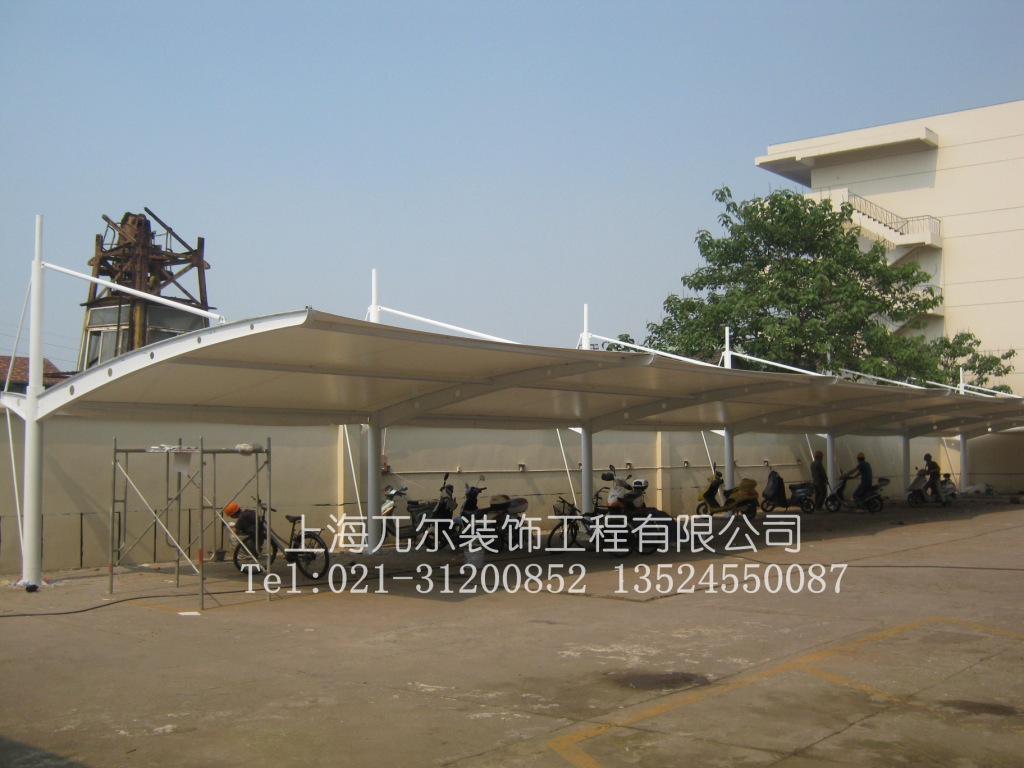 车棚 车棚定做 膜结构车棚
