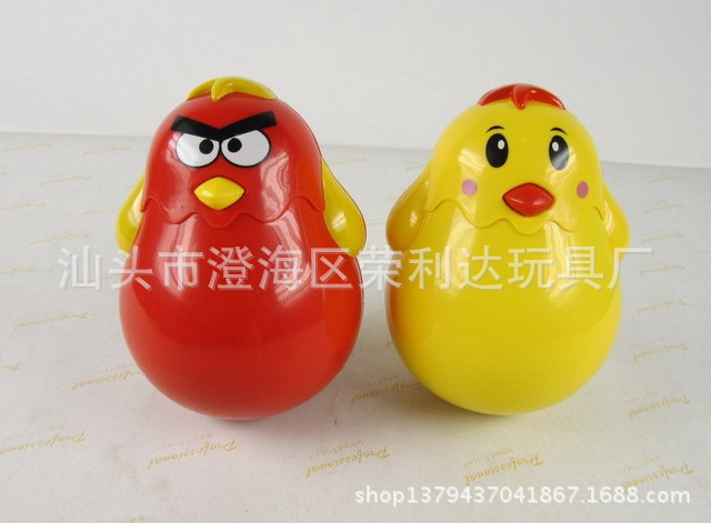厂家直销 音乐灯光不倒翁 超可爱婴儿玩具小鸡,小鸟不