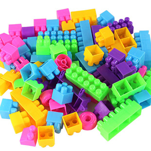 儿童百变塑料积木 拼插拼装 桌面益智玩具 环保无味批发 约250粒