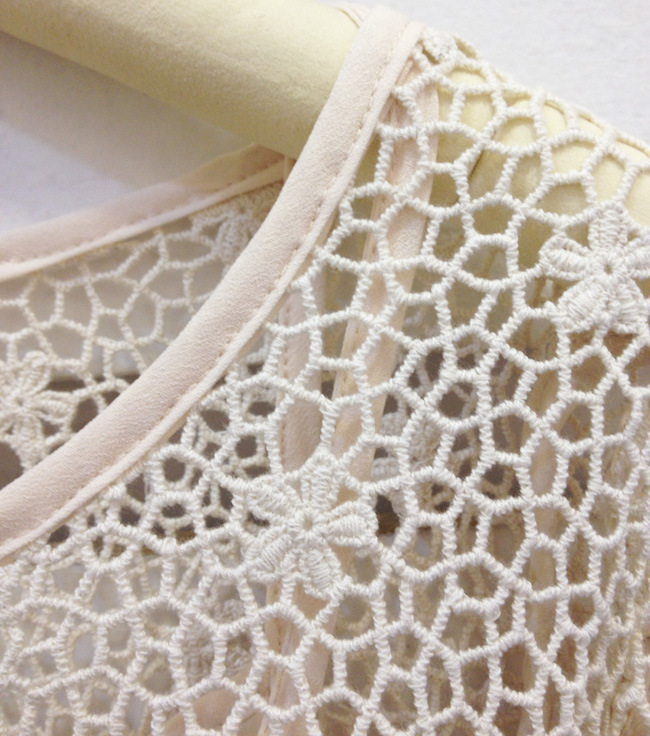 【夏季新品!s家全<em>手工钩织</em>花朵斗篷两件套罩衫