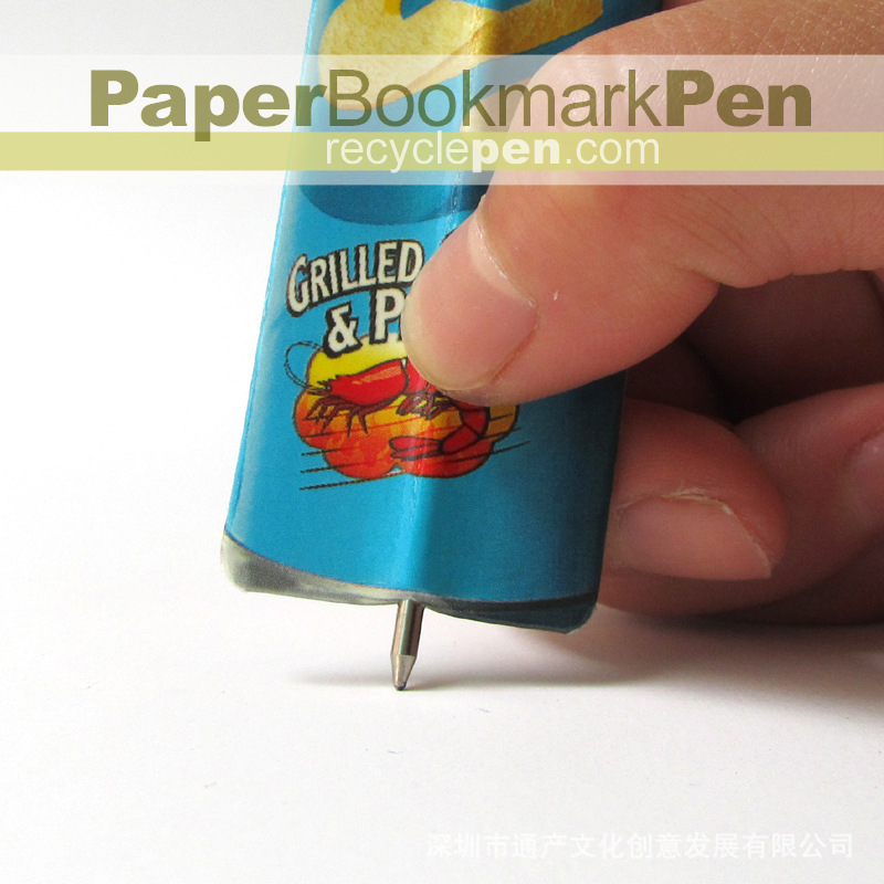 A1 bookmark pen-pringles 25