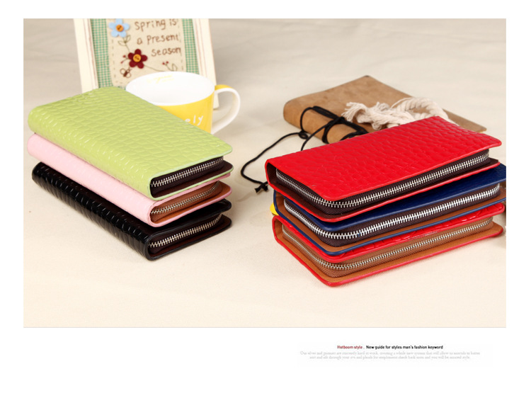 鱷魚紋漆皮錢包 亮皮錢夾 批發