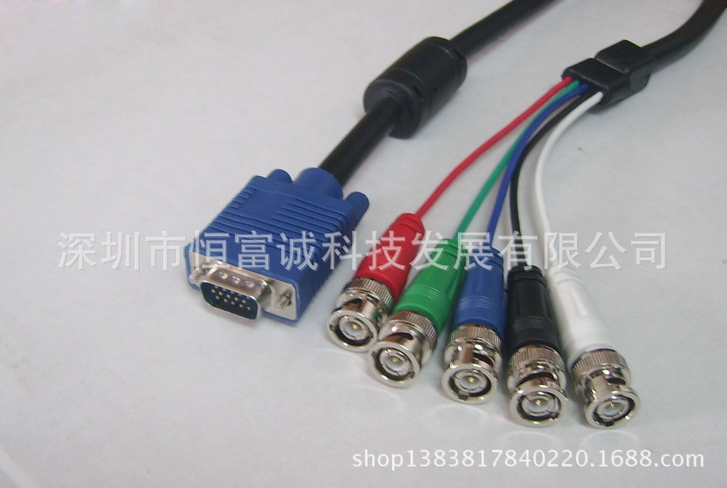 四方模M对5BNC M(黑线蓝头 BNC-五色)副本