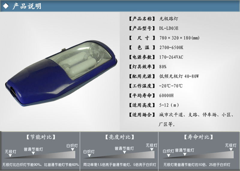 路灯无极灯