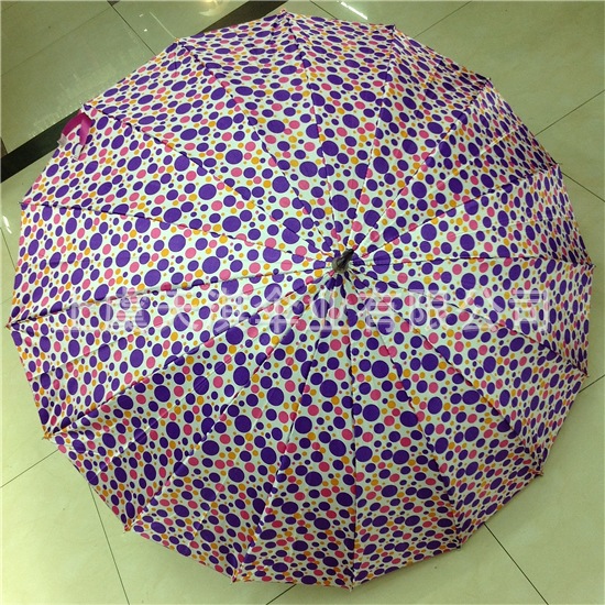 55cm*14mm*8K自動色丁傘