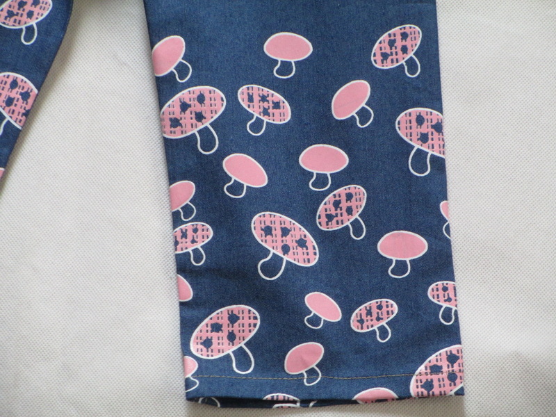 新款童装 蘑菇图案韩版童裤 印花字码女童牛仔