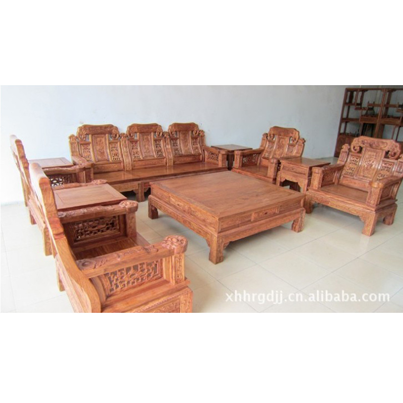 明清仿古典 红木沙发实木家具 非洲黄花梨象头