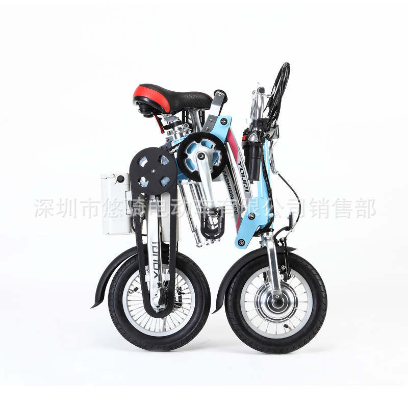 【12寸迷你电动车 折叠电动车自行车锂电瓶代