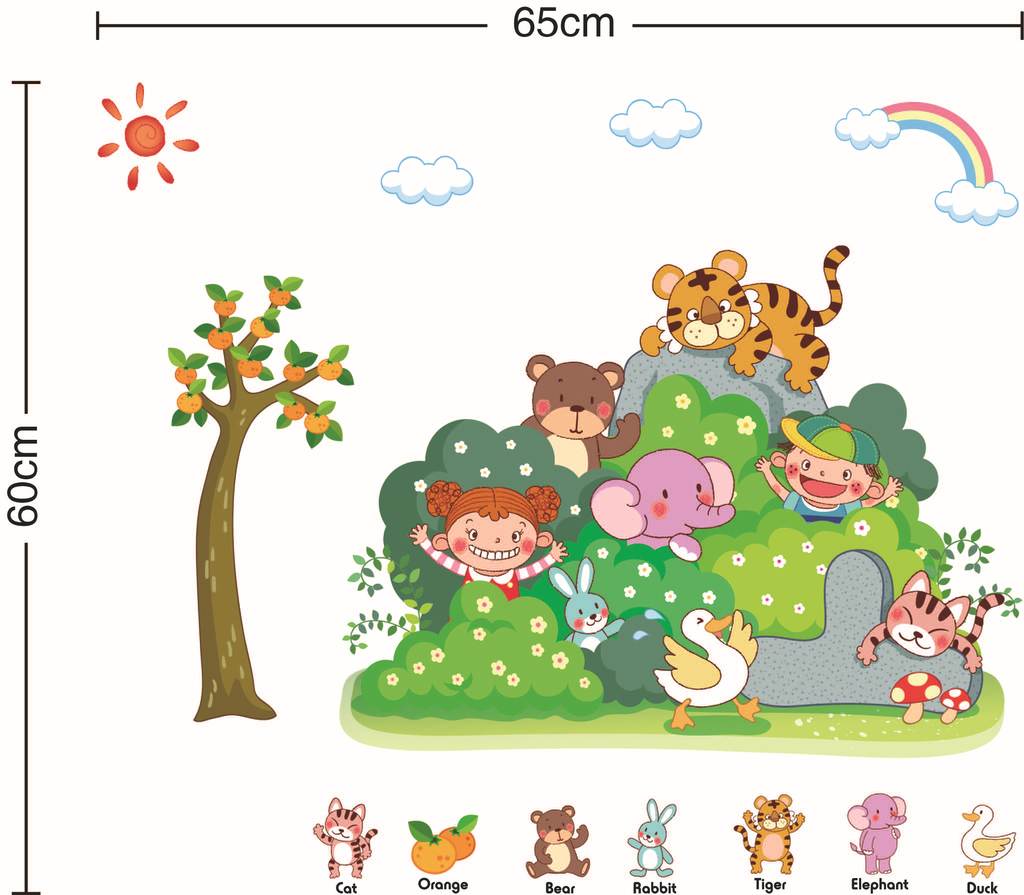 【厂家直销】 可爱卡通动物森林运动会 儿童卧