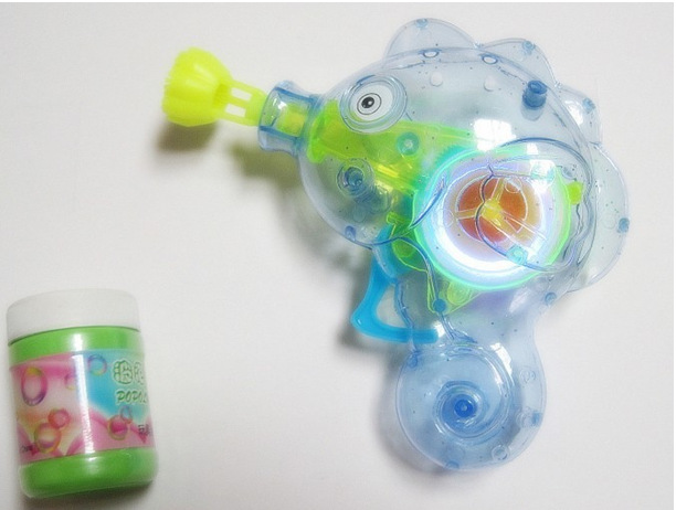 海马泡泡枪/发光吹泡泡玩具 沙滩泡泡玩具 带泡泡水 演出道具