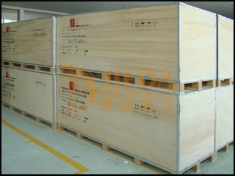 木箱包装厂家供应镀锌包边木箱 钢带箱 快装箱 钢带木箱