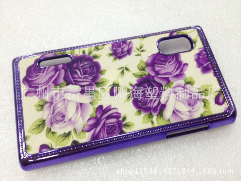 爆款彩绘布艺贴皮手机壳批发厂家LGL5一代