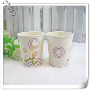 纸杯-伟翔白色\/一次性纸杯定做批发印制logo设