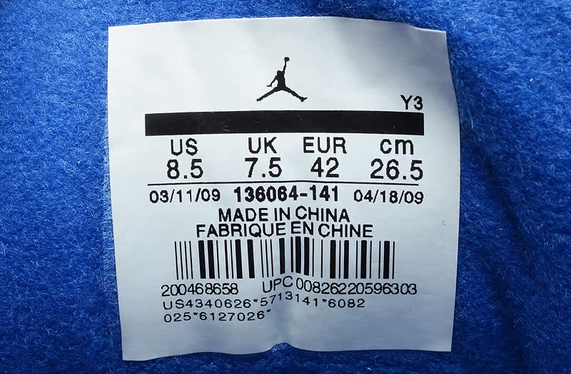 正版air jordan 3 retro "88 元年logo 复刻 乔丹3代篮球鞋580775