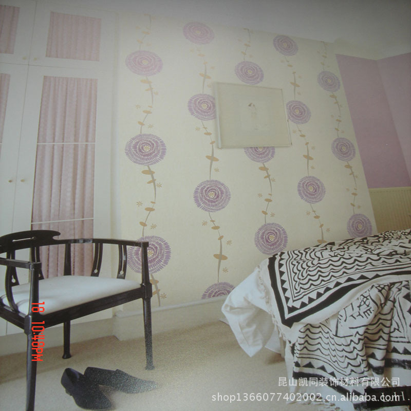 墙纸、壁纸-韩国爱宝丁墙纸 卧室客厅满铺电视