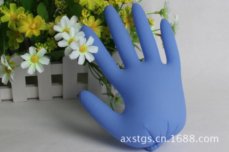 12寸无粉丁晴手套 丁睛手套 一次性手套 专业供