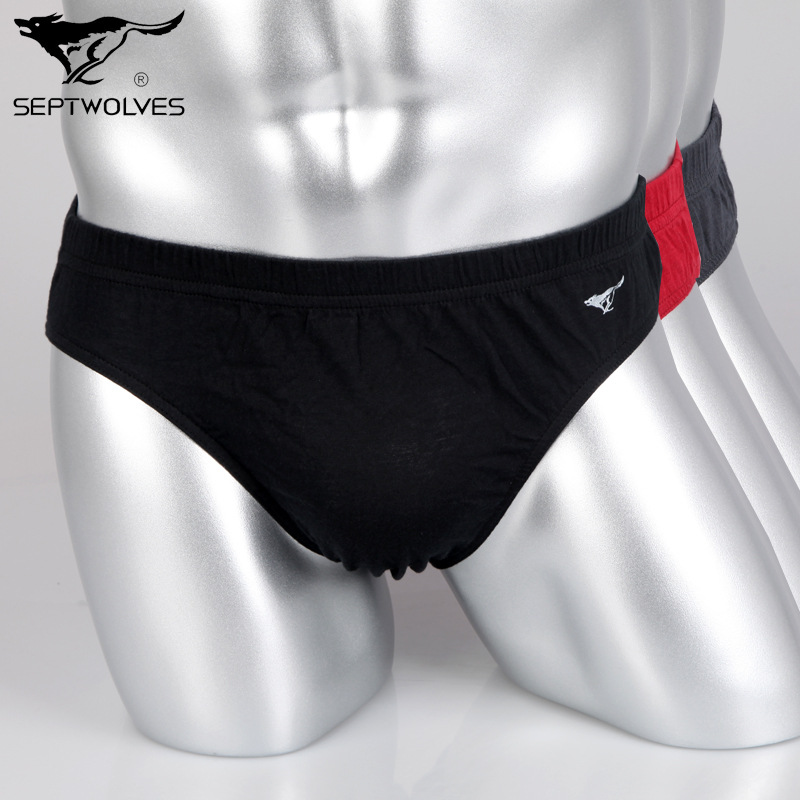 <em>内裤</em>-<em>七匹狼</em> 男士纯棉性感中腰<em>三角内裤内裤0</em>