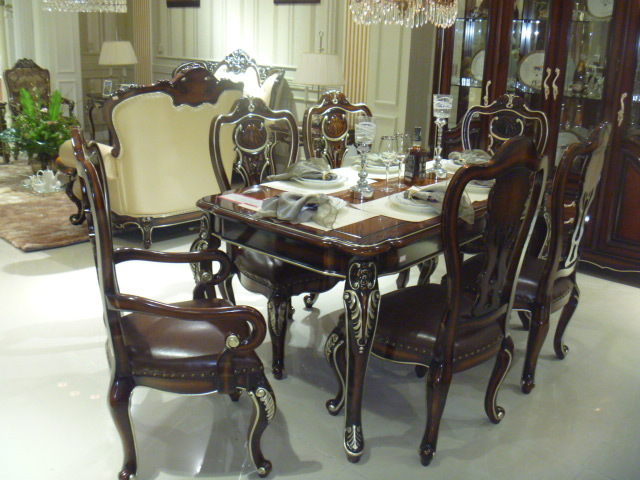 66-20长餐桌1.68M 66-20餐椅 扶手椅